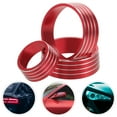 thumbnail image 1 of NIAIZEK 3Pcs Red Aluminum Car Air Conditioner Knob Accessories for Center Console Decoration, 1 of 8