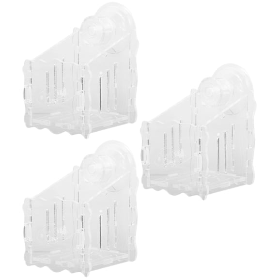 NIAIZEK 3Pcs Transparent Acrylic Planter Cup for Fish Tank Aquatic Plant Breeding