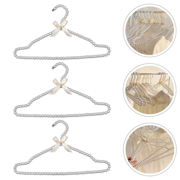 NIAIZEK White Hangers Non-Slip Multipurpose for Home Clothing Storage