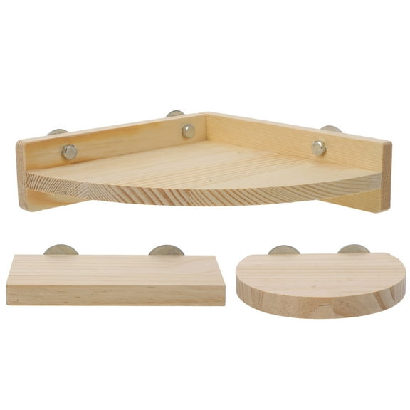 NIAIZEK 3pcs Bird Perch Stand Set, Composite Material Birdcage Stands for Small Pets and Birds