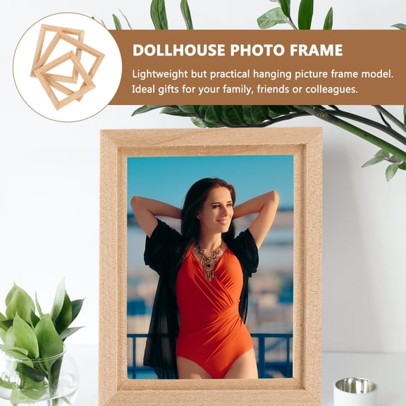 NIAIZEK 3pcs Mini Dollhouse Furniture Small Picture Frames Graduation Design Accessories