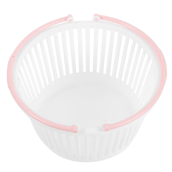 NIAIZEK 3pcs Plastic Storage Baskets for Bathroom, Round Shape, Simple Design, Cute Storage Bins for Home Organization