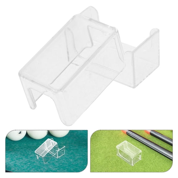 NIAIZEK Transparent Acrylic Cue Chalk Box, Durable and Portable for Billiard