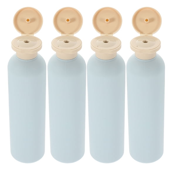 NIAIZEK Set of 4 Sky Lotion Bottles, Portable HDPE Plastic Containers for Travel and Home Use, Easy to Carry