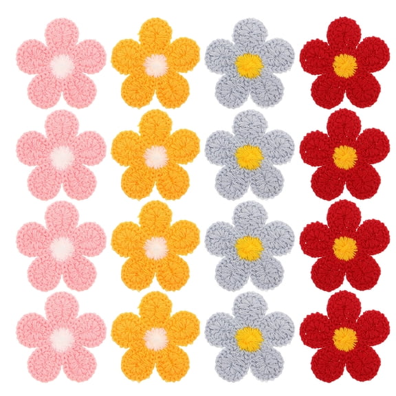 NIAIZEK 40Pcs Sew on Embroidery Flower Applique Patches for Jeans Jackets and Accessories