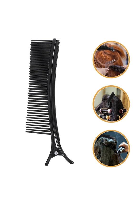 4Pcs Professional Salon Hair Clips Black Hair Sectioning Grips for Styling