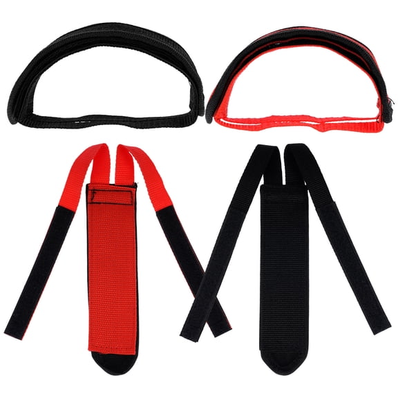 NIAIZEK 4Pcs Adjustable Toe and Footrest Bike Straps Wear Resistant Cycling Accessories in Assorted Colors
