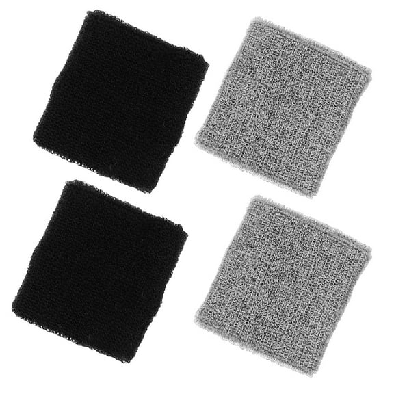 NIAIZEK 4Pcs Assorted Color Wrist Sweat Bands Sports Wristbands Breathable Elastic Wrist Support for Workout
