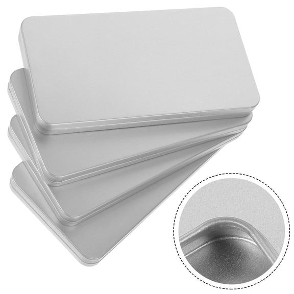 NIAIZEK Silver Metal Phone Cover Organizer Tinplate for Home Storage and Protection