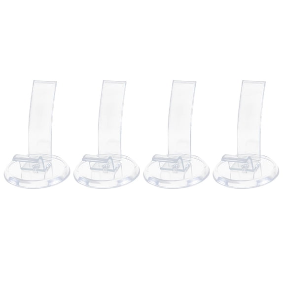 NIAIZEK 4Pcs High Heel Shoe Display Stands PVC Clear Shoe Riser Organizers for Heels