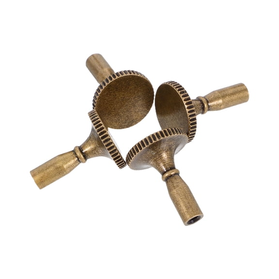 NIAIZEK 4-Pack Metal Lamp Turn Knob Replacement in Light Brown for Wall Lamps and Chandeliers