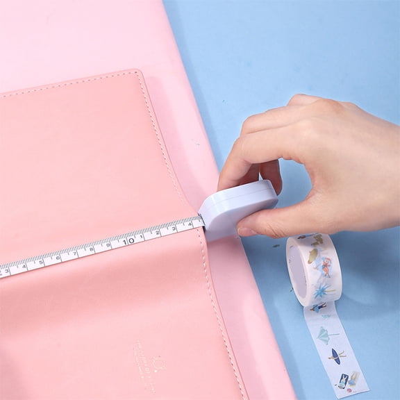 NIAIZEK Compact Ruler Assorted Color Easy to Carry for Measuring 4Pcs