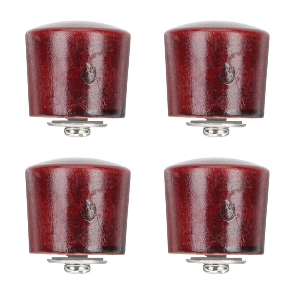 NIAIZEK 4Pcs Sturdy Pot Lid Handles Wooden Knobs Wear Resistant Universal Lid Accessories Brown