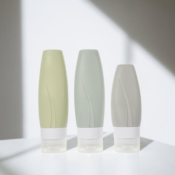 NIAIZEK 4-Pack Silicone Travel Bottles for Toiletries with Leak-Proof, Easy Squeeze Dispensing Design, TSA Approved