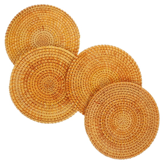 NIAIZEK Rattan Trivets Set of Brown Kitchen Dining Table Protectors