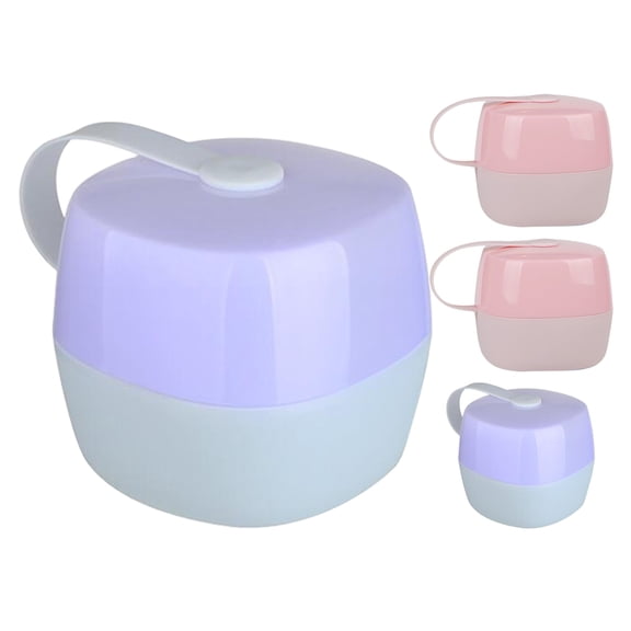 NIAIZEK 4pcs Travel Friendly Pacifier Storage Container Compact Holder Case with Easy Snap Closure