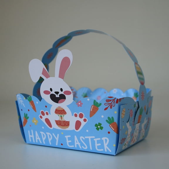 NIAIZEK 50Pcs Candy Boxes Easter Themed Paper Storage Cases for Treats and Sweets Holder