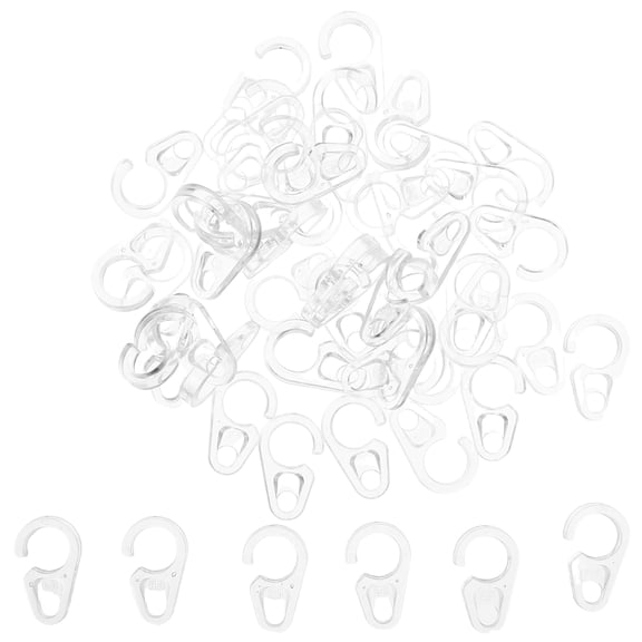 NIAIZEK Heavy Duty Curtain Hooks with Reinforced Strength and Smooth Finish for Drapes, Curtains, and Window Treatments