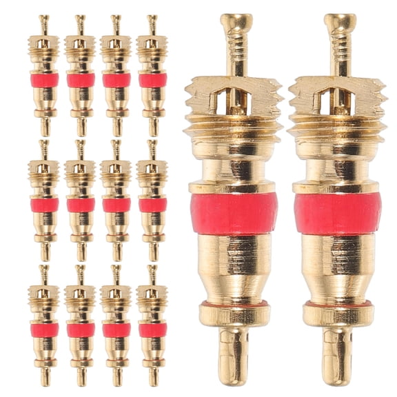 NIAIZEK 50Pcs Small Copper Valves Core Replacement Suitable for Racer Mountain Bike Accessory