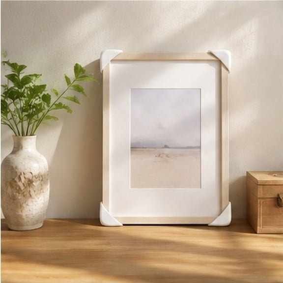 NIAIZEK White Plastic Frame Corner Guards, Versatile for Home Furniture and Art Frames