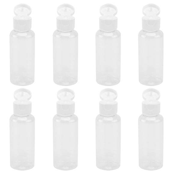 NIAIZEK 50ml White Plastic Travel Bottles with Leak-Proof Caps, Empty Containers for Toiletries, Home, and Travel Use