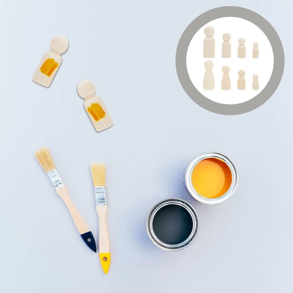 NIAIZEK 50pcs DIY Mini Ornament Light Brown Wood Crafts For Children Ornaments Decoration Home Desk Decoration