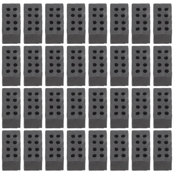 NIAIZEK 50pcs Miniature Bricks Light Grey Brick Shape Building Models For Micro Landscape Family Activities