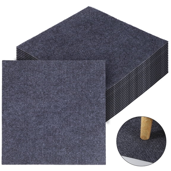 NIAIZEK 50pcs Reusable Self Adhesive Non Slip Carpet Squares Replacement Stick On Floor Tile Pieces Sticky Rug Mats(11.81x11.81in)