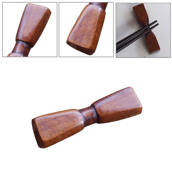 NIAIZEK 5Pack Chopstick Storage Holder Coffee Wood Shape Restaurant Use