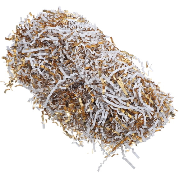 NIAIZEK 5 Packs Wrapping Basket Filling Filler Paper Shred Silver for Birthday