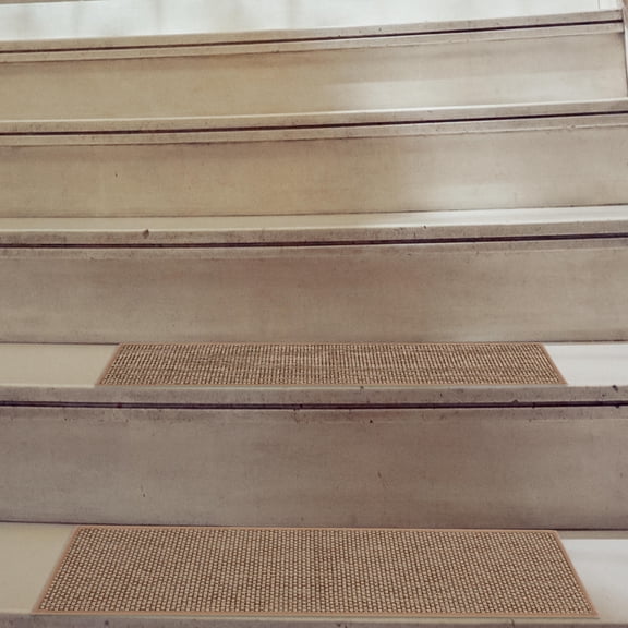 NIAIZEK 5Pcs Removable Stair Treads Anti Skid Pads Easy Install for Indoor Wood Tile Stairs