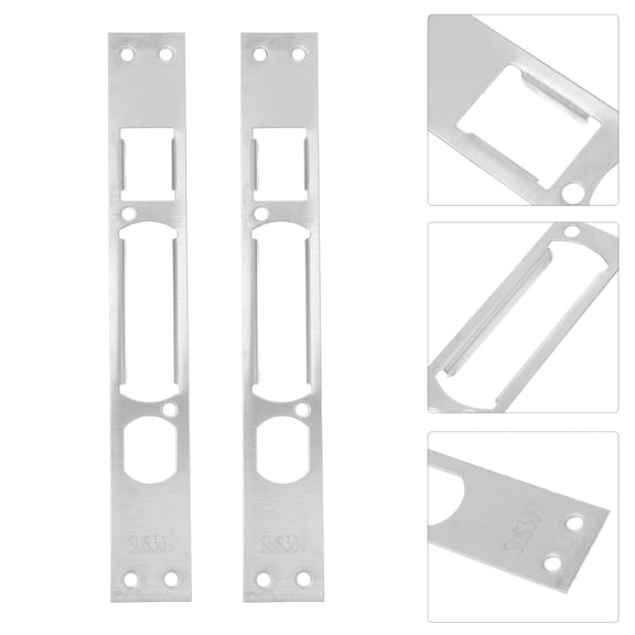 NIAIZEK Wear Resistant Door Security Plate Iron Door Guard for Maximum Protection 5Pcs