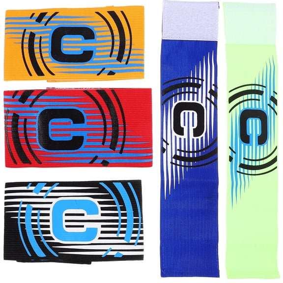 NIAIZEK 5Pcs Wear Resistant Soccer Team Captain Bands for Football and Basketball