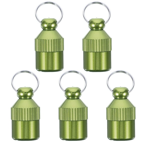 NIAIZEK Green Aluminum Pet ID Tags 5-Pack and Easy to Attach for Dogs and Cats