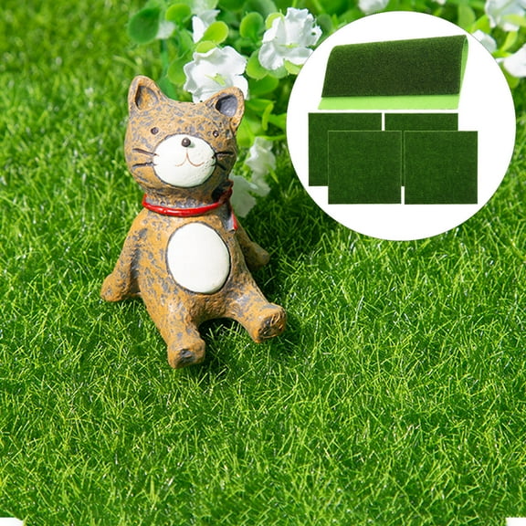 NIAIZEK Green Grass Micro Landscape Prop for DIY Crafts and Home Decor 5Pcs