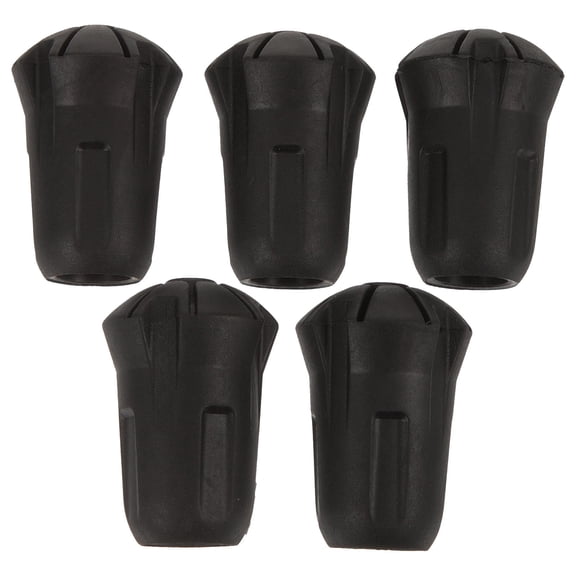 NIAIZEK 5-Pack Walking Pole Tips Plastic Shockproof Anti-Skid Replacement Accessories for Hiking Climbing Trekking Poles