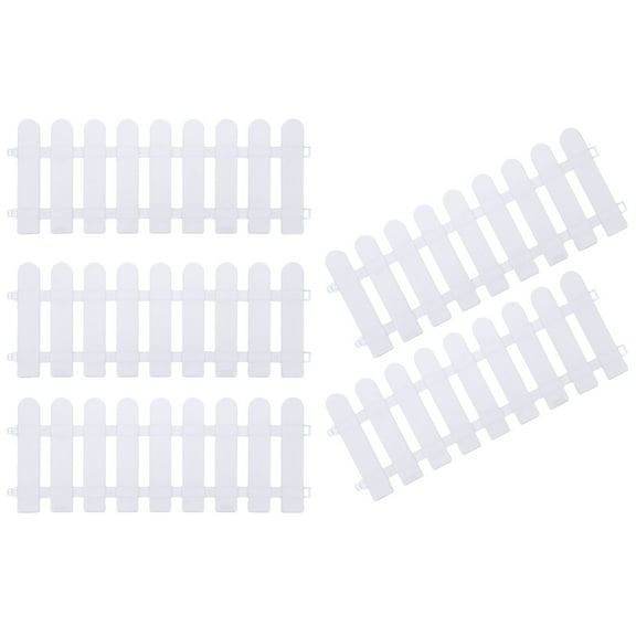 NIAIZEK 5Pcs Outdoor Garden Fence Plastic for Paths and Driveways Christmas
