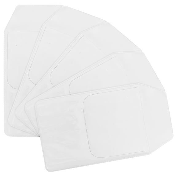 NIAIZEK 5pcs PVC Pocket Sleeves Protectors for Lab Coats Doctors Professional Appearance Back to School Supplies