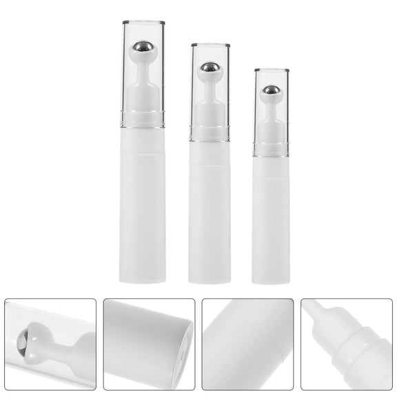 NIAIZEK 6 Pcs Empty Roller Bottles for Travel, Roll-On Design Refillable Bottles for Eye Cream, Essential Oils, Perfume
