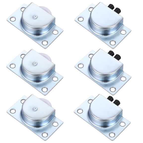 NIAIZEK 6Pcs Stainless Steel Sliding Door Rollers Smooth Silent Wheels for Cabinet Window Wardrobe Use