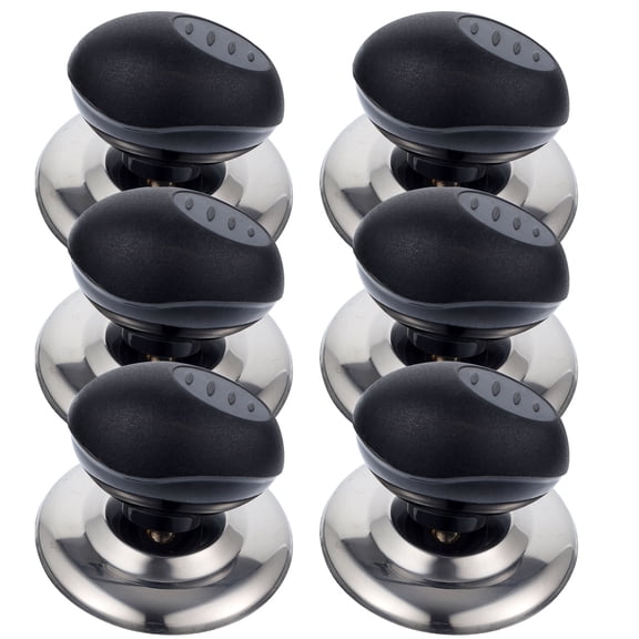 NIAIZEK 6Pcs Easy Install Black Pan Lid Knob Replacement for Household Saucepan Covers