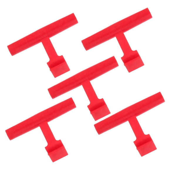 NIAIZEK 6Pcs Red Stable Plastic Bird Perch Rod Household Parrot Stand for Window Mounting