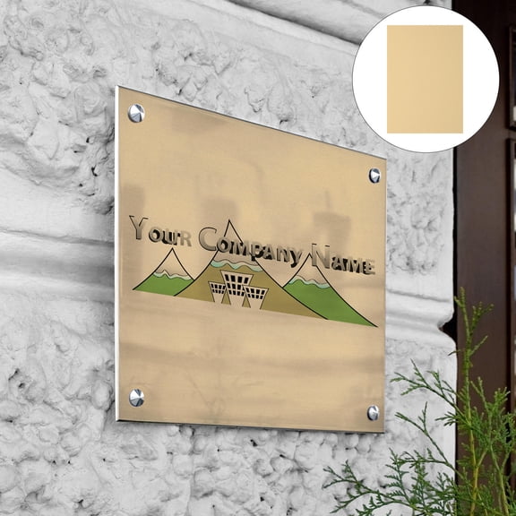 NIAIZEK 6Pcs Golden Sublimation Metal Blanks Aluminum Plates for Party Decor Home Use