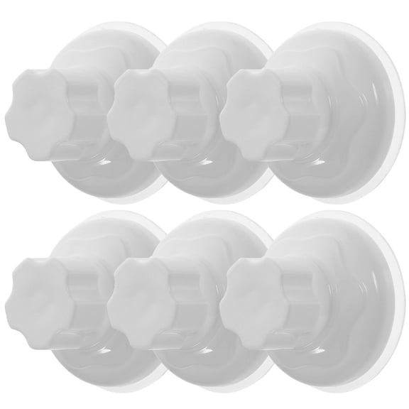 NIAIZEK 6Pcs Bird Window Perch Suction Cup ABS White Strong Sucker for Glass Surface