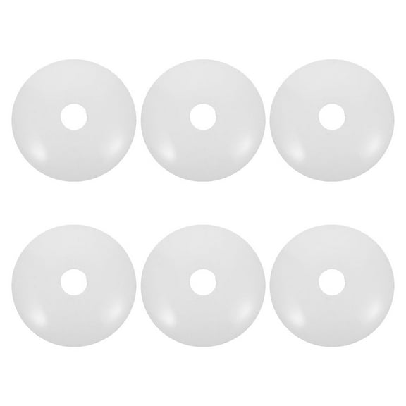 NIAIZEK 6Pcs White Metal Round Canopy Light Plate Ceiling Fixture Mounting Cover