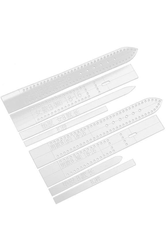 Watchband Stencil for DIY Craft 8 Pcs Acrylic Clear for Women Simple