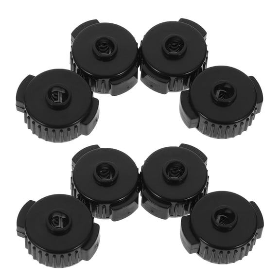 NIAIZEK 8Pcs Black Cymbal Release Caps Quick Removal Drum Nut Fixing Buckles for Home Use