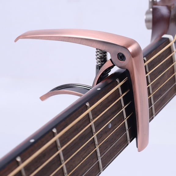 NIAIZEK Capos for Acoustic Guitar Zinc Alloy Red Bronze 1Pcs Compact Design for Ukulele Players