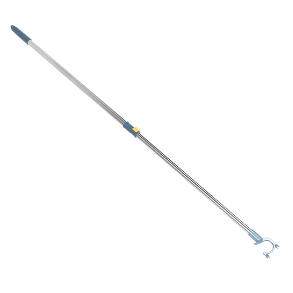NIAIZEK Adjustable Clothesline Rod with Clothes Fork - 1 Piece Laundry Drying Accessory for Home and Outdoor Use