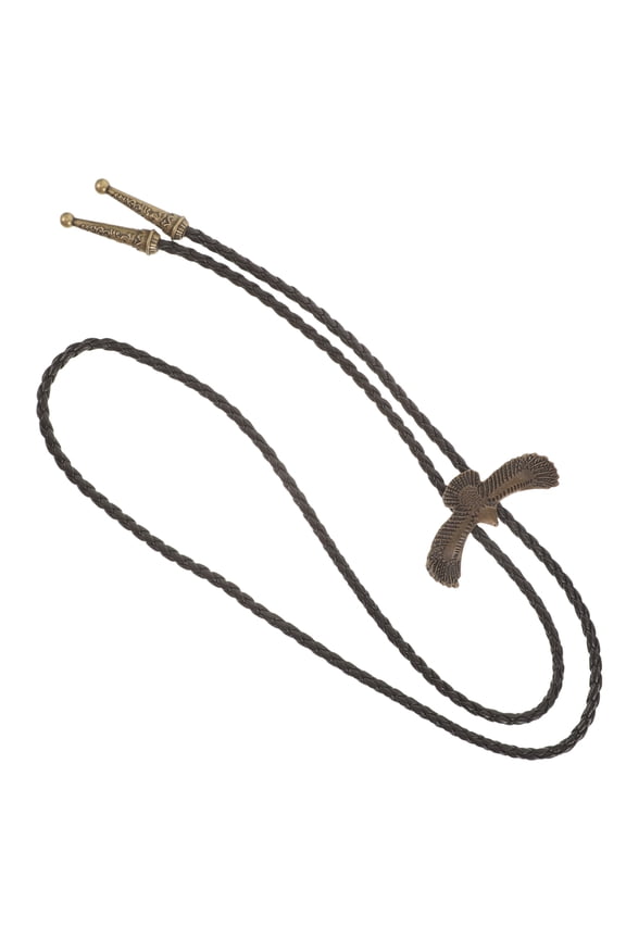 Adjustable Western Necktie with Decorative Eagle Design for Men Party Wear